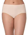 Bali Women's Lux Cotton Essentials Hipster Underwear Dflehp In Neutral