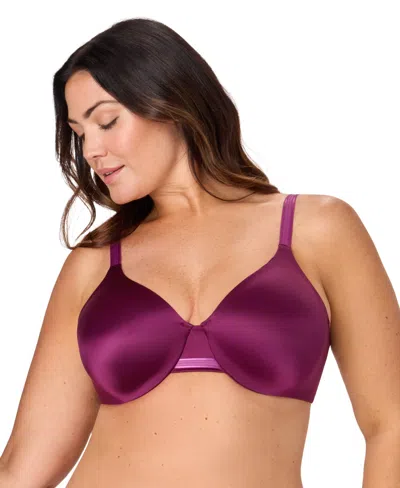 Bali Women's One Smooth U Concealing And Shaping Underwire Bra 3w11 In Burgundy