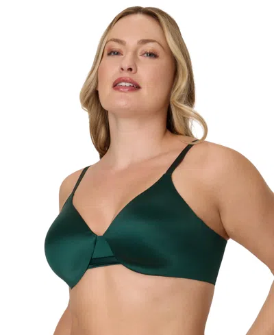 Bali Women's One Smooth U Concealing And Shaping Underwire Bra 3w11 In Green