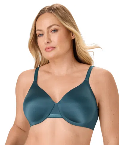 Bali Women's One Smooth U Concealing And Shaping Underwire Bra 3w11 In Sophisticated Teal