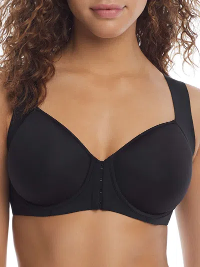 Bali Women's One Smooth U Posture Boost Support Bra In Black
