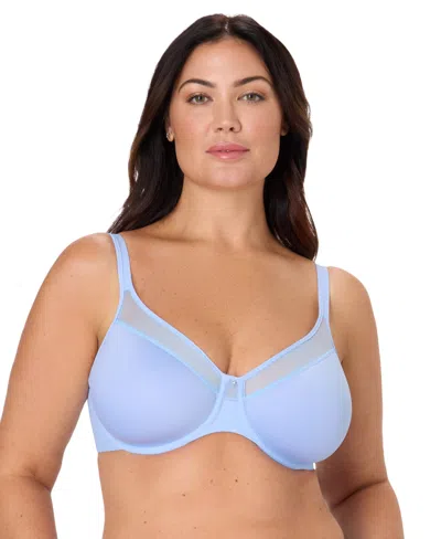 Bali Women's One Smooth U Ultra Light Shaping Underwire Bra 3439 In Blue