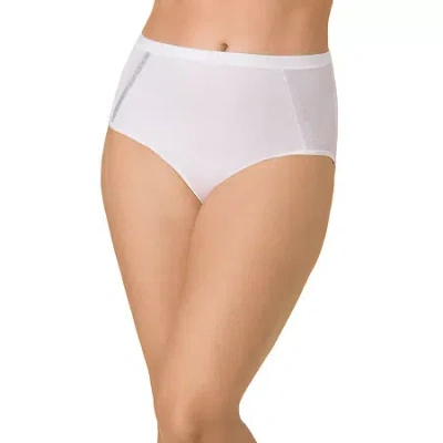 Bali Women's Underwear Briefs Flawless Fit Smoothing Dfacbf In White