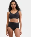 Bali Womens Comfort Revolution Comfortflex Seamless Shaping Bra One Smooth U All Over Smoothing Brief Und In Black