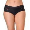 Bali Womens Seamless Hipster Panty Dfclhp In Black