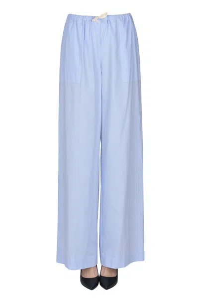 Balia 8.22 Lightweight Cotton Trousers In Blue