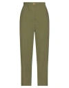 Balia 8.22 Woman Pants Military Green Size 10 Cotton In Green