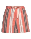 Balia 8.22 Woman Shorts & Bermuda Shorts Coral Size 10 Cotton, Elastane In Red