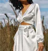 Baliawear Belle Wear It 4 Ways Blouse In Ivory In Multi