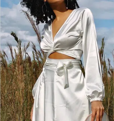 Baliawear Belle Wear It 4 Ways Blouse In Ivory In Multi