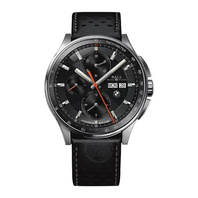 Ball Bmw Chronograph Automatic Black Dial Men's Watch Cm3010c-ll1cj-bk In Grey/black