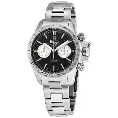 Pre-owned Ball Engineer Hydrocarbon Racer Chronograph Automatic Black Dial Men's Watch