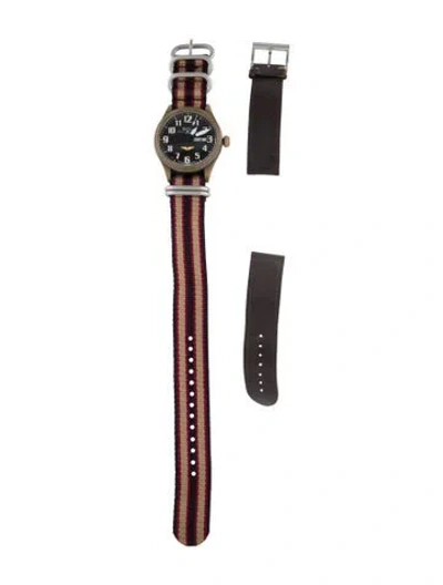 Pre-owned Ball Engineer Iii Bronze Star Usaf Wings Watch, 43mm In Multi
