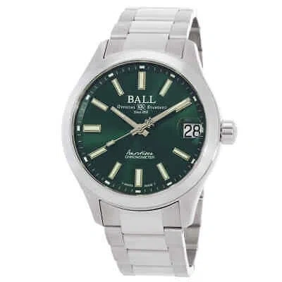 Pre-owned Ball Engineer Master Ii Automatic Green Dial Men's Watch Nm3500c-s2c-gr