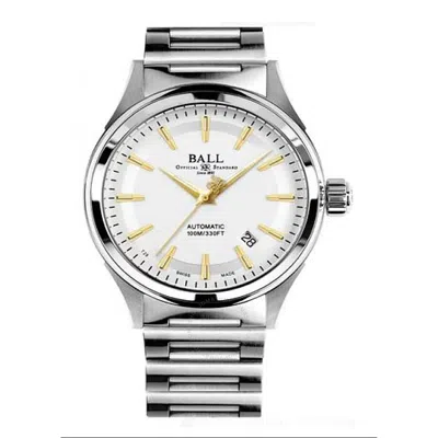 Ball Fireman Automatic White Dial Men's Watch Nm2098c-s25j-sl In White/silver Tone