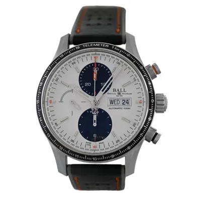 Ball Fireman Strom Chaser Chronograph Automatic White Dial Men's Watch Cm3090c-l1j-wh In Black / White