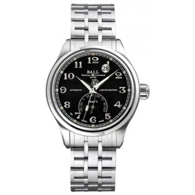 Ball Trainmaster Celsius Automatic Black Dial Steel Men's Watch Nt1050d-sj-bkc In Silver Tone/black