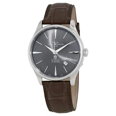 Ball Trainmaster Legend Automatic Grey Dial Men's Watch Nm3080d-lj-gy In Brown/grey/silver Tone