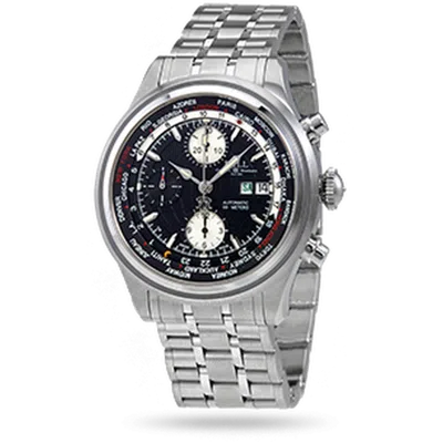 Ball Trainmaster Worldtime Automatic Chronograph Men's Watch Cm2052d-sj-bk In Metallic