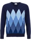 Ballantyne Argyle Sweaters And Cardigans In Blue