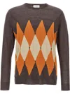 Ballantyne Argyle Sweaters And Cardigans In Brown