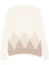 Ballantyne Argyle-intarsia Sweater In Neutrals