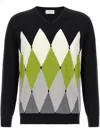 Ballantyne Argyle Sweaters And Cardigans In Black