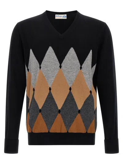 BALLANTYNE BALLANTYNE ARGYLE PATTERN SWEATER