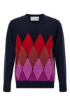 Ballantyne Argyle Pattern Sweater Sweaters And Cardigans Blue In Blue