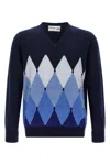Ballantyne Argyle Pattern Sweater Sweaters And Cardigans Blue In Multi