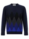 Ballantyne Argyle Pattern Sweater Sweaters And Cardigans Blue In Blue