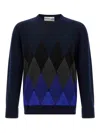 Ballantyne Argyle Pattern Sweater Sweaters And Cardigans Blue In Blue