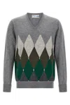 Ballantyne Argyle Pattern Sweater Sweaters And Cardigans Gray In Gray