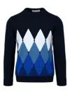 Ballantyne Argyle-pattern Sweater In Multi