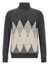 Ballantyne Argyle-pattern Turtleneck Sweater In Multi
