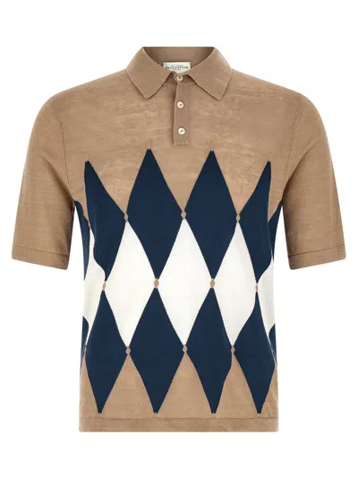 Ballantyne Argyle Polo Beige
