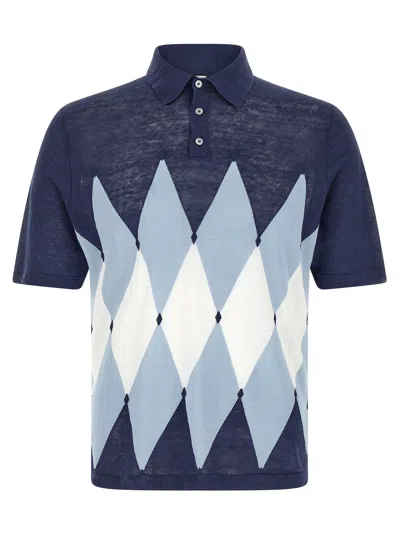 Ballantyne Polo Argyle In Multi