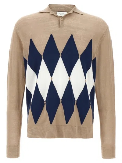 BALLANTYNE BALLANTYNE 'ARGYLE' POLO SHIRT