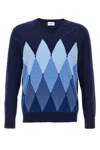 Ballantyne Argyle Sweaters And Cardigans In Blue