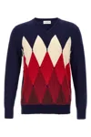 Ballantyne Blue Argyle Sweater
