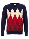 Ballantyne Blue Argyle Sweater