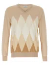 Ballantyne Argyle Sweaters And Cardigans In Brown