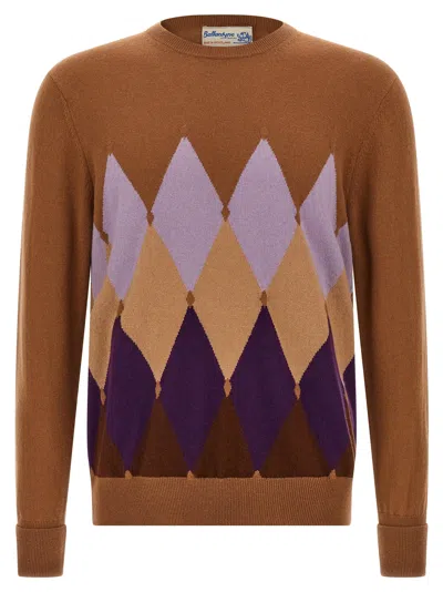 BALLANTYNE BALLANTYNE ARGYLE SWEATER