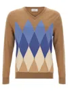 Ballantyne Argyle Sweaters And Cardigans In Beige