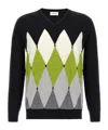 Ballantyne Argyle Sweaters And Cardigans In Black