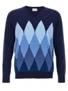 Ballantyne Argyle Sweaters And Cardigans In Blue