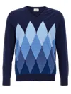 Ballantyne Argyle Sweaters And Cardigans In Blue