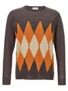 Ballantyne Argyle Sweaters And Cardigans In Brown