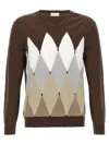 Ballantyne Argyle Sweaters And Cardigans In Brown