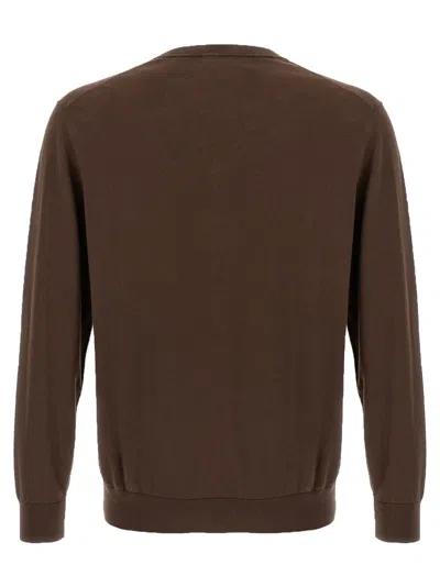 Ballantyne Argyle Jumper In Brown